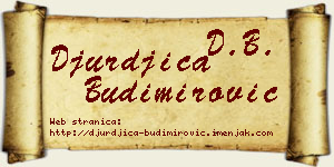 Đurđica Budimirović vizit kartica